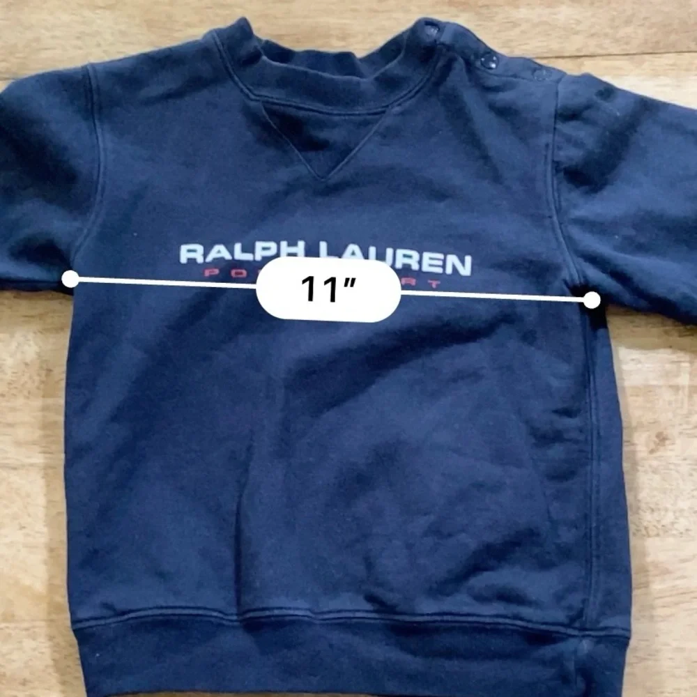 Vintage Ralph Lauren Polo Sport Toddler Sz XL Navy Graphic Sweatshirt‎